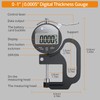 Neoteck Digital Thickness Gauge 1inch/25.4mm,0.0005inch/0.01mm LCD Display with Inch/MM Conversion