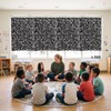 Hahafelt 6 Pcs Composition Notebook Curtains for Classroom Window Curtains