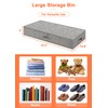 punemi Low Profile Under Bed Storage, 5 inches High Underbed