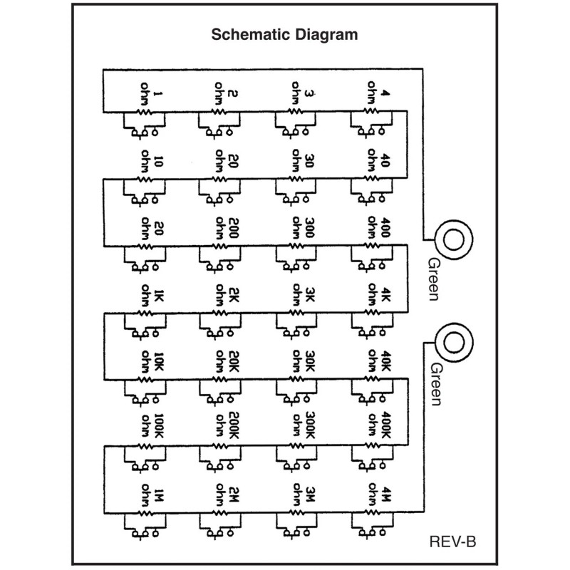 Elenco Resistance Substitution Box | Resistance Range From 1 To