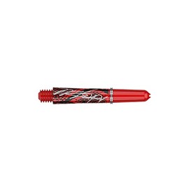 Target Darts Unisex's Icon Nathan Aspinall Dart Shafts and Flights, Red and Black, Pro Grip Short