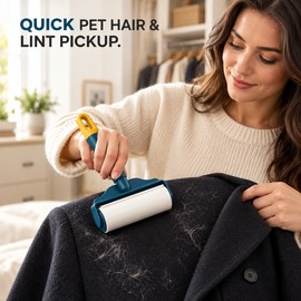 Tear-Off Lint Roller for Pet Hair & Clothes – Sticky Roller Brush for Fabric, Furniture & Everyday Surface Dust Cleaning