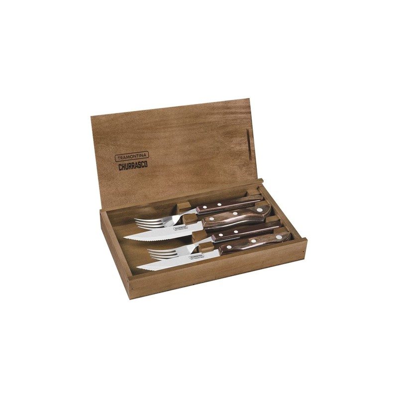 Tramontina Premium steak cutlery set, stainless steel, FSC, full tang