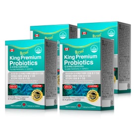 King Premium Probiotics 500mg x 60 capsules, 8 months supply (4 units) / 킹 프리미엄 프로바이오틱스 500mg x 60캡슐 8개월분 (4개)