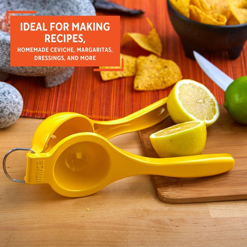 IMUSA Lime or Lemon Manual Squeezer, Citrus Juicer for Max