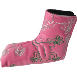 Gbourly Golf Club Pink Frog Blade Putter Cover Magnetic Closure PU Leather Headcover