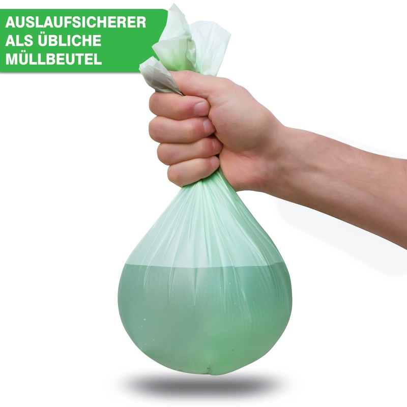 YourCasa® 6L Organic Rubbish Liners, 100% Compostable, Tear-Resistant and Tight