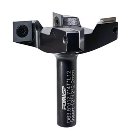 FomaSP CNC Spoilboard Surfacing Router Bit,1/2"(12.7mm) Shank,2-1/2"(63.5mm) Cutting Diameter,Slab Flattening Router Bit,Replaceable Carbide Inserts Wood Planer Bit with 4 Wings for Woodworking.
