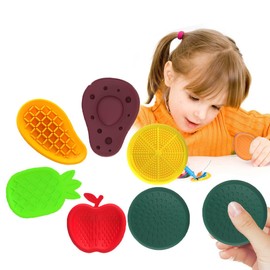 PNPGDYK 6 Stück Fidget Toys Sensory Stones, Stressabbau Spielzeug Sensorische Stone, Emotional Beruhigendes Spielzeug, Für Stress, Angst, Adhs & Autismus