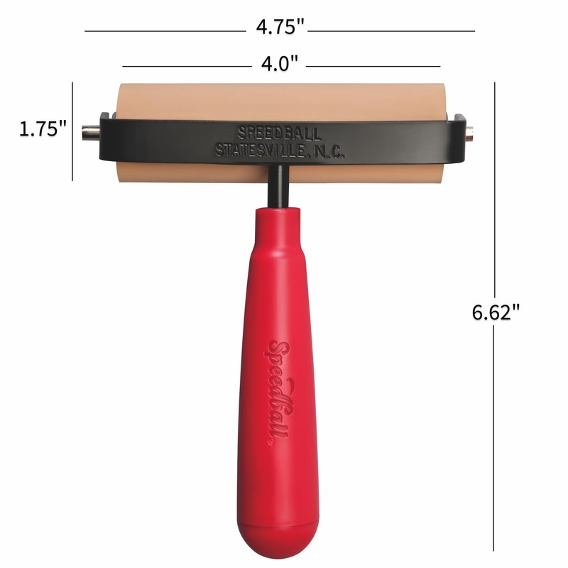 Speedball Deluxe Soft Rubber Brayer, 4-Inch