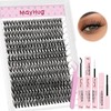 Mayhug Lash Extension Kit,DIY Individual Lashes Clusters,Bond And Seal,Lash Remover