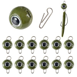 Fish Corner Cheburashka Weights Fishing Sinkers,3D Large Fish Eye Fishing Weights for Texas Rig 3/8oz