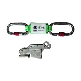 Generic Climbing Fall Arrestor Set Rope Grab with 2 Main Locks Self Locking Device Belay Device for Outdoor High Altitude Operations, for 8 mm