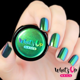 Whats Up Nails - Rainforest Powder Magic Color Shifting Pigment with Multi Chrome Mirror Effect