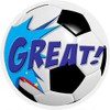 144 Football Praise Words 30 mm Reward Stickers for School