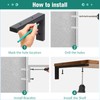 MLOQI 4 Pack Shelf Brackets Heavy Duty, Countertop Bracket, Wash