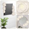 6 Pcs Extra Large Jumbo White Paper Flower Decorations for