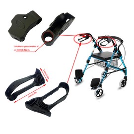 DeaHea 2 Set Rollator Walker Hand Brake Assembly Replacement Handle Without Brake Cable Parts for 4 Wheel Rollator Walker with Seat Seniors Rolling Walkers 3 Wheel Rollators Walkers