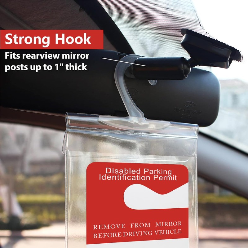 2 Pack Portable Handicap Placard Holder | Disability Placard Holder