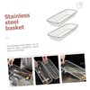TEHAUX 2Pcs Stainless Steel Dishwasher Basket Durable Cutlery Holder with