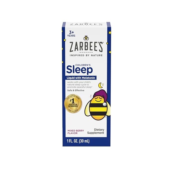 Zarbee's Zarbee's Kids Sleep Supplement Liquid with 1mg Melatonin; Drug-Free