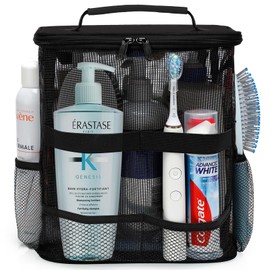 Dorm Room Essentials for Guys Girls Boys, Quick Dry Mesh Shower Caddy Portable, Large Capacity Toiletry Bag with Hanging Hook, Travel Beach Camping Cruise Ship Essentials, Birthday Gifts for Women Man