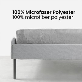 BaSaTex Cashmere Touch Plush Premium Fitted Sheet, Super Soft Fluffy Winter Fitted Sheet, Nicky Teddy, Warming Bed Sheet 90 x 200 - 100 x 200 cm, Colour: Grey