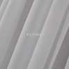 FKL LB-20 Beautiful Voile Curtain with Ruffle Tape, Modern White