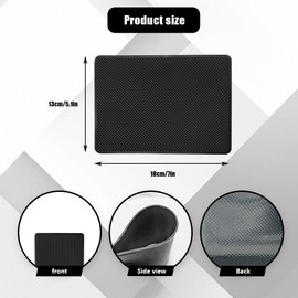 HQRNYP Car Dashboard Anti-Slip Mat, Dashboard Accessories, 7.1"x 5.1" Multifunctional Vehicle Dash Strong Gripping Pad, PVC Sticky Adhesive Pad Car Accessories for Cell Phones, Keys, Coins (Small)