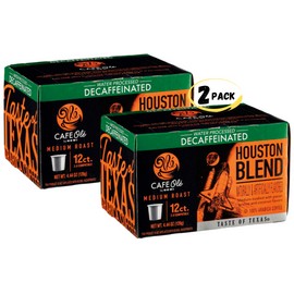 CAFE Olé by H‑E‑B Medium Roast DECAF Houston Blend Coffee Single Serve Cups 24CT