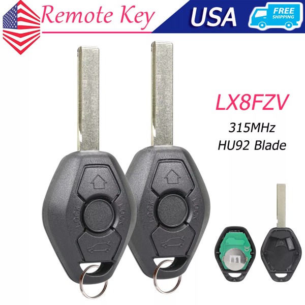 Unbranded 2 KEY FOR E38 E39 E46 X5 X3 Z4