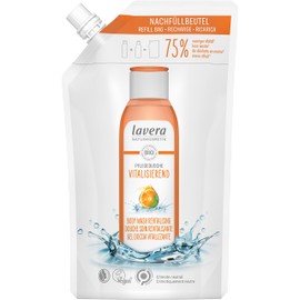 lavera Refill Bag Body Wash Revitalising - shower gel - organic orange & organic mint - skin-friendly & gentle cleansing - sunny-fresh orange scent - natural cosmetics - vegan - organic (1 x 500 ml)