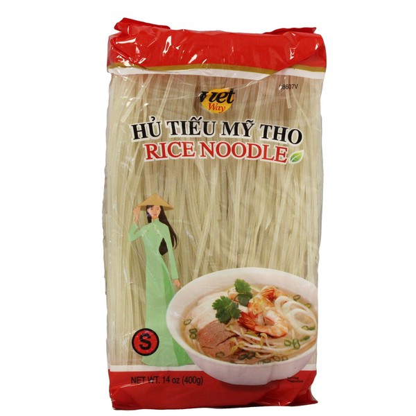 Viet Way Rice Noodle Sticks for Pho, 14oz (3 Packs)