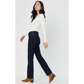Mavi Kendra Women's High Rise Straight Leg Boyfriend Jeans, Rinse Supersoft, 29 x 32