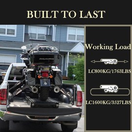 OWSYTOOL Ratchet Straps 2Pack, 2 x 800KG Tie Down Straps with Hook, 6M x 25mm Heavy Duty Ratchet Straps Adjustable Straps Lashing Strap for Motorcycles, Car, Trailer, Cargoes, Household