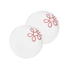 GMUNDNER KERAMIK Pur Flamed Red Set of 2 Dinner Plates