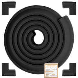 Edge Corner Protector Baby Proofing for Furniture(10 ft Edge 4 Adhesive Corner Protector), Heavy-Duty Soft NBR Foam Fireplace Tables Safety Bumper Protection Guards(Pre-Taped, Easy Installation)