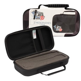 Sing Tu Microphone Case - Comfortable, Semi Hard Case for Storing up to 2 Microphones, Sing, Unique Version with Logo Sing, Features a Convenient Carry Handle, Giochi