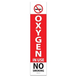 (20 Pack) High Visibility Oxygen in Use Magnetic Sign for Safety | Essential Alert Signage for Home and Healthcare Settings