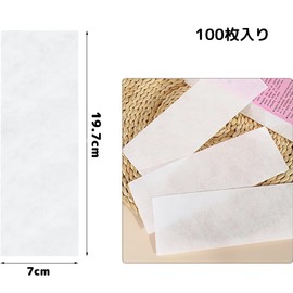 SilkyWax Brazilian Wax Paper Wax Hair Removal Strips Strips Paper Self Home (Pack of 100)