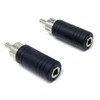 DRUT 2pcs. 3.5mm Mono Jack Socket to RCA Phono Socket