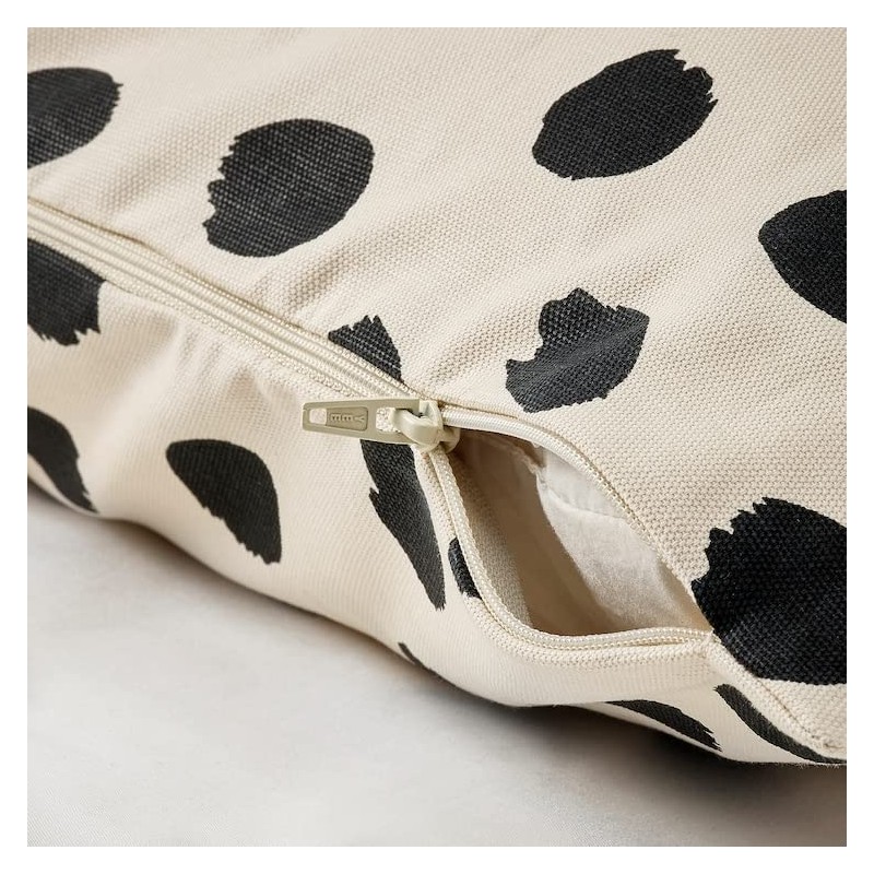 ODDNY Oddney Cushion Cover - Off-White/Polka Dot Black 205.238.28