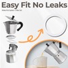 Mogrecha Moka Pot 2 Pcs Filter with 3 Pcs Silicone