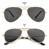 Gleyemor Kids Polarized Aviator Sunglasses for Little Girls Boys Age