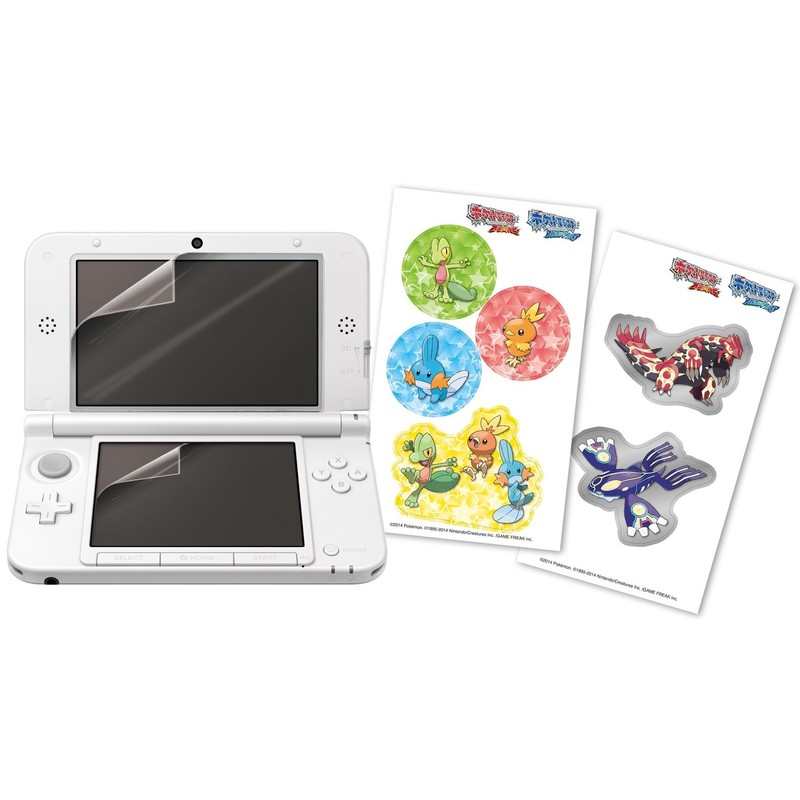 3DSLL 液晶保護フィルム ポケモンシール付