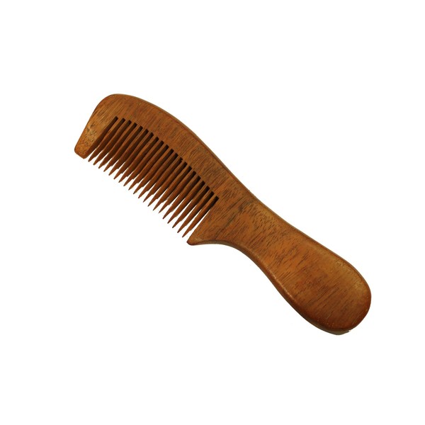 Wooden Comb Wooden Brush Medium Tooth Comb Handmade Rosewood Comb with Handle - WC018