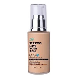 Protector Solar Facial Con Color Toque Seco Fps 50 Seasons