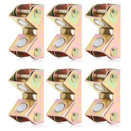 Pack of 6 Magnetic Welding Clamps, Stainless Steel Magnetic V Pad Set, Mounting Holder, Adjustable V Clamp Pipe Magnets, Welding Holder, Welding Device, Hand Tool, Steel Briquetting Attachment