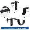 4 Pack Curtain Rod Bracket No Drill Curtain Rod Holder