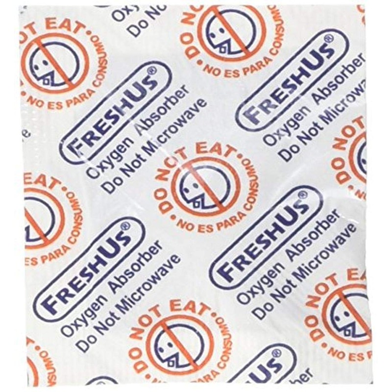 FreshUs 100cc Oxygen Absorbers for Dehydrated Food and Emergency Storage